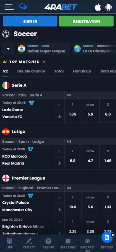 4rabet football section.