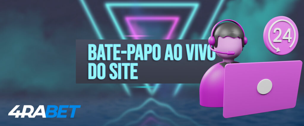 Suporte ao cliente de bate-papo ao vivo da 4rabet.