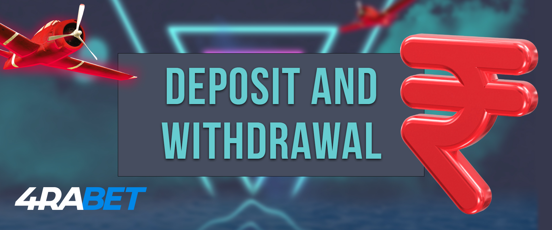 Depositing and withdrawing funds to 4RaBet account